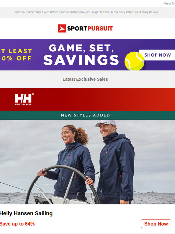 Helly Hansen Sailing | Mammut | Jack & Jones | Ramatuelle | Terra Nova Solar Photon 2 | Up to 78% Off!