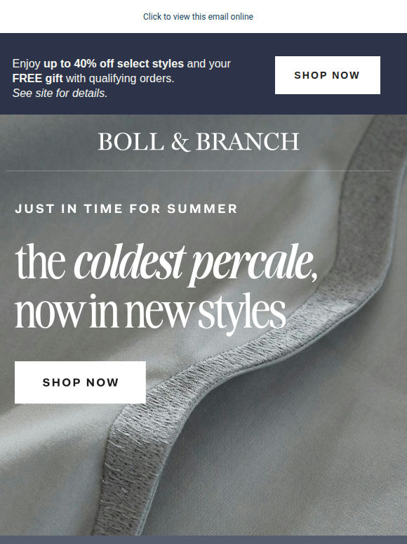 New Percale styles you’ll love