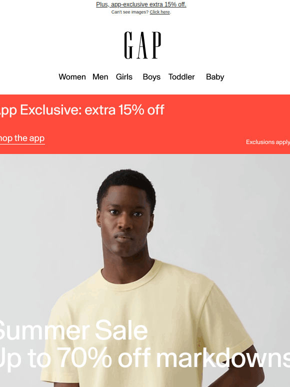 Up to 70% off sale finds for July & beyond