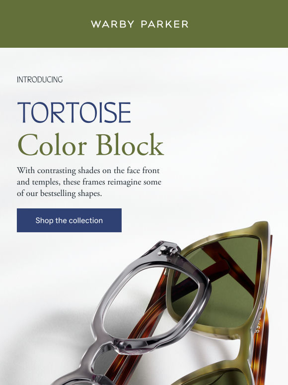 Just dropped: Tortoise Color Block