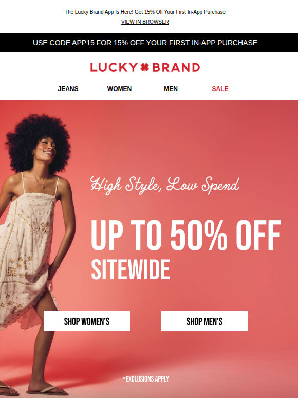 Up To 50% Off Sitewide Is ON