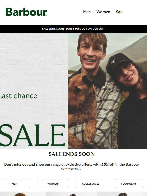 Sale ends soon ⏰ | 20% off