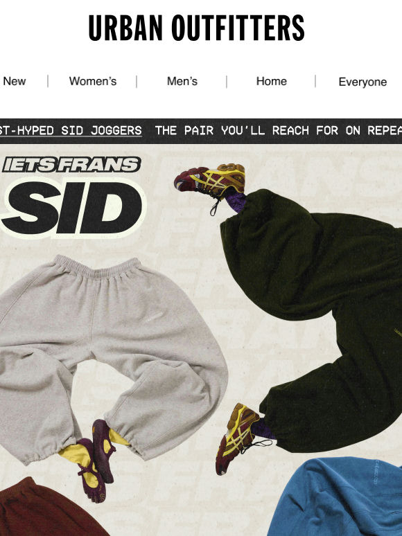 Meet the Sid joggers. Your new default setting