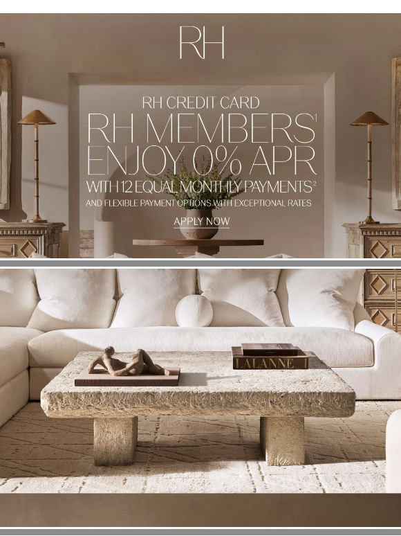 Apply Now for the RH Credit Card