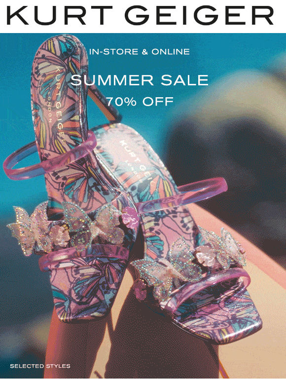 Sale | 70% Off Selected Styles