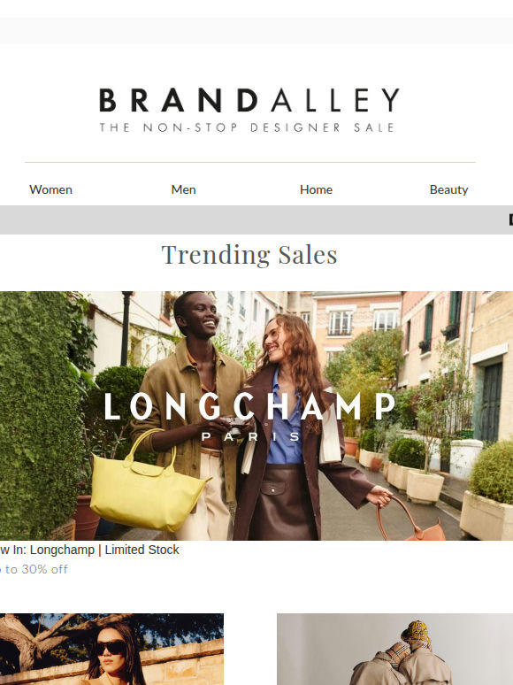 Up to 70% off Brands incl. Longchamp, Burberry, Tory Burch & more