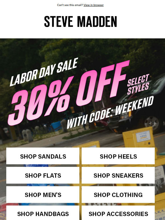 30% Off Select Styles…Still Happening