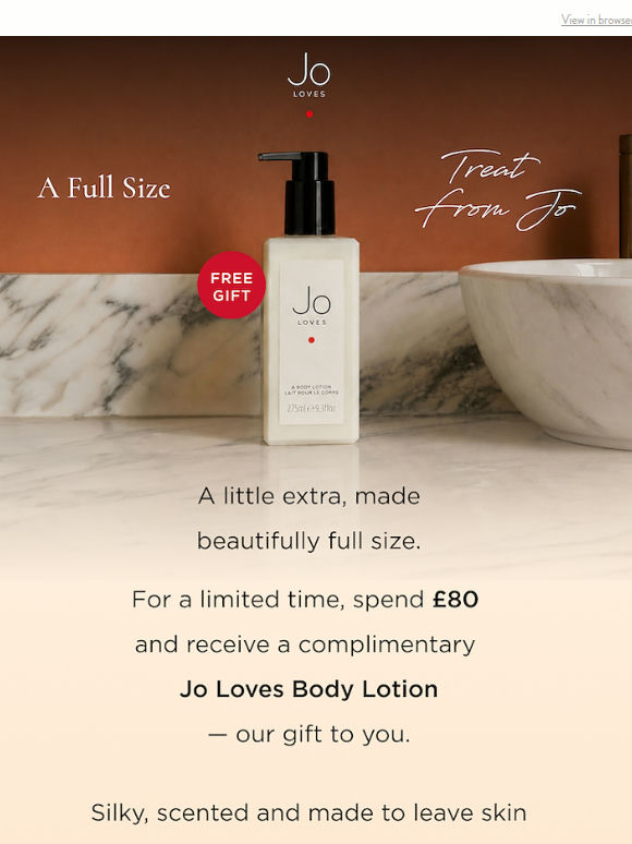 A Full Size Gift, With Your Order