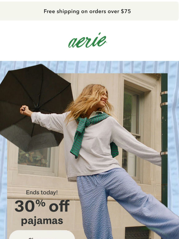 LAST DAY (😮) for 30% off PJs