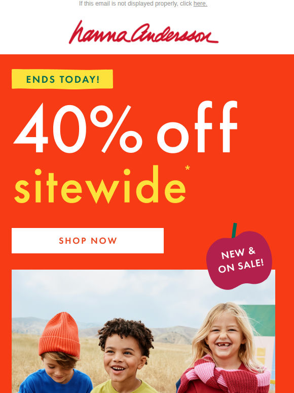 40% OFF ENDS TODAY! 🚨