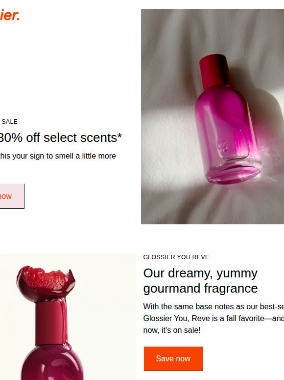 Save 30% off fragrance