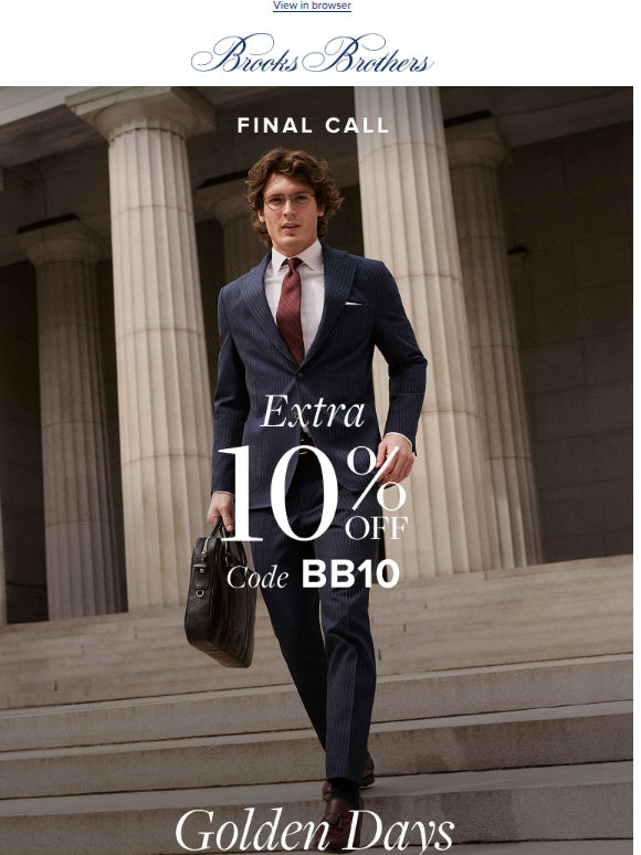 Last Day | Extra 10% Off the Last Chance Selection