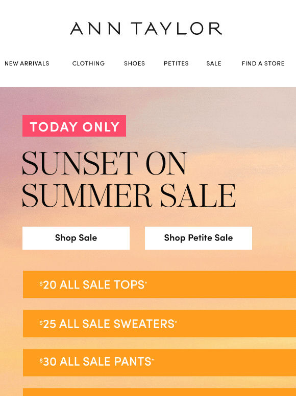 Last Of Summer Savings
