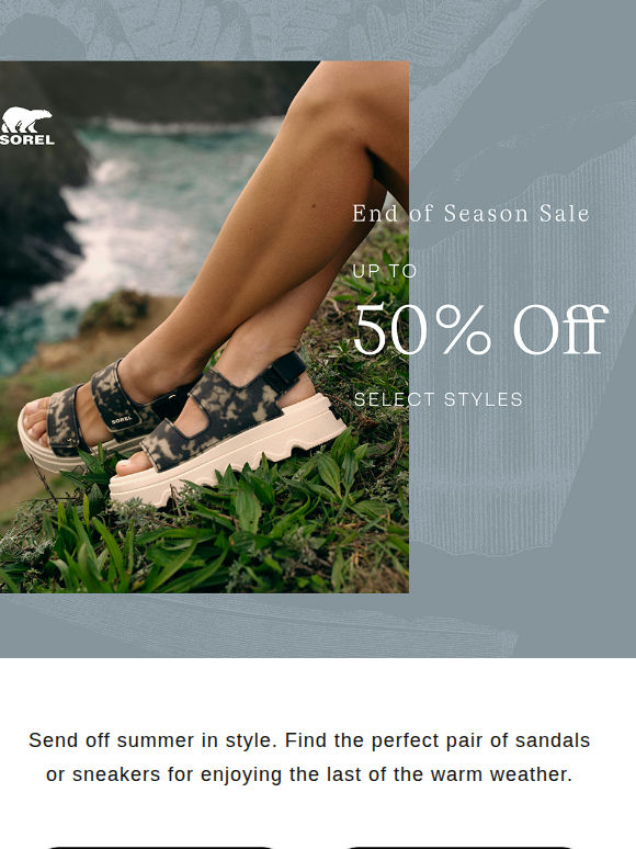 It’s Sale Season. Up to 50% off.