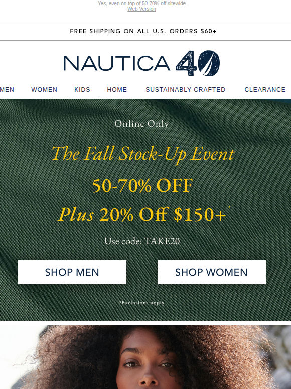 EXTRA 20% OFF when you stock up!