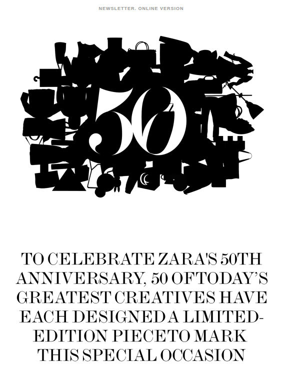 50 Pieces, 50 Creators | Zara Anniversary
