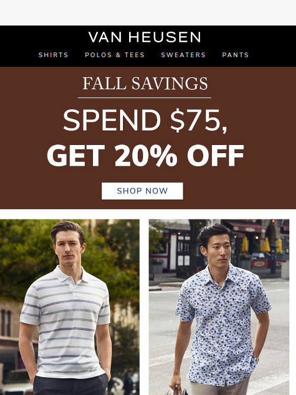 Fall Savings 🍂 20% OFF