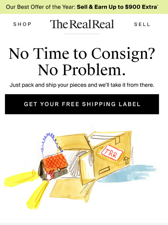 Your consignment ships free