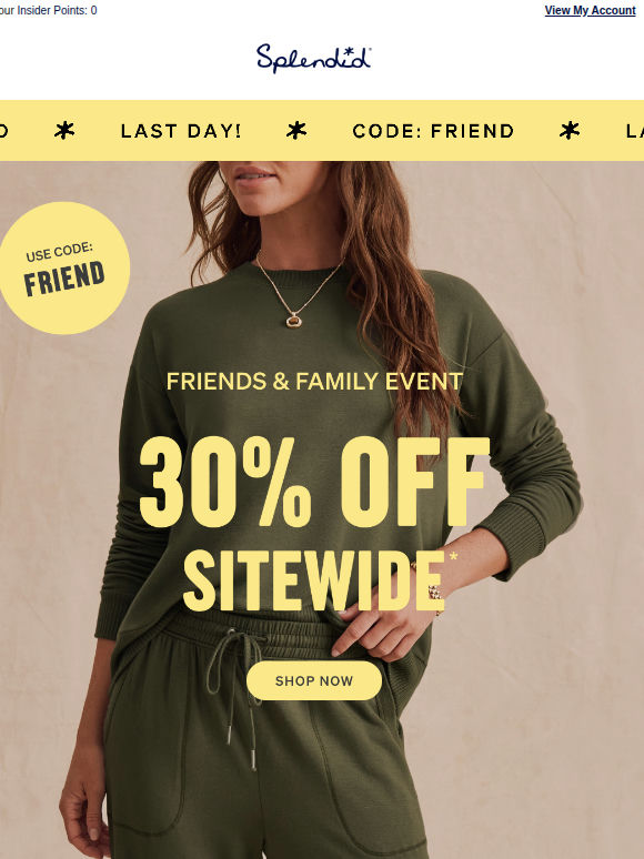 30% OFF Sitewide Ends Tonight