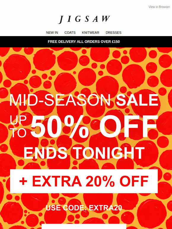 Final hours: Mid-Season Sale ends tonight