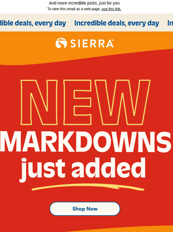 More​ markdowns, more​ savings 😎 ​