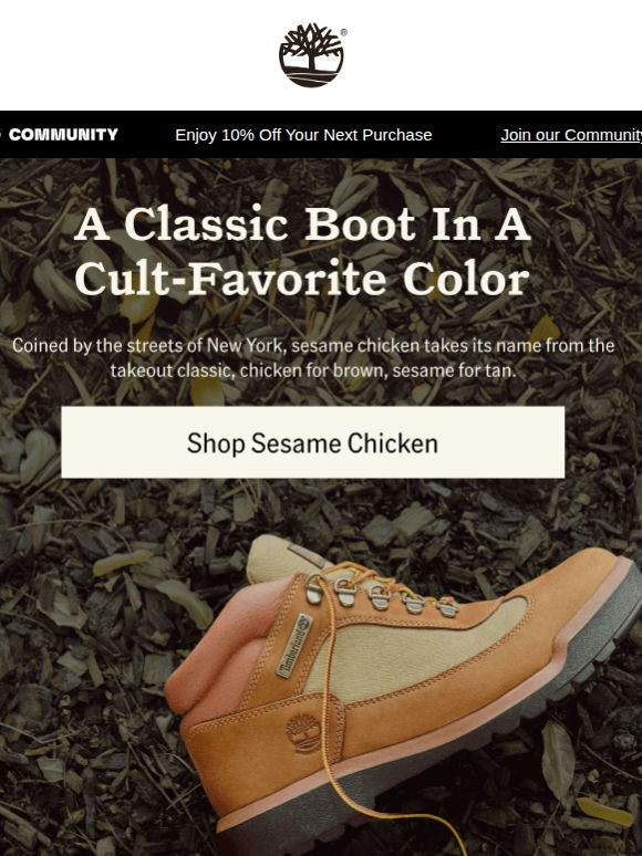 The Sesame Chicken Field Boot, Back On The Menu​
