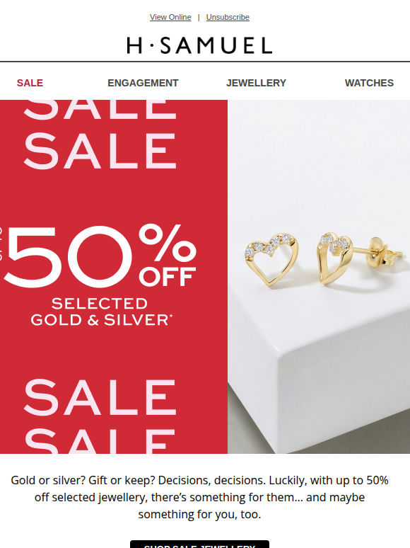 Gold & silver favourites, for less
