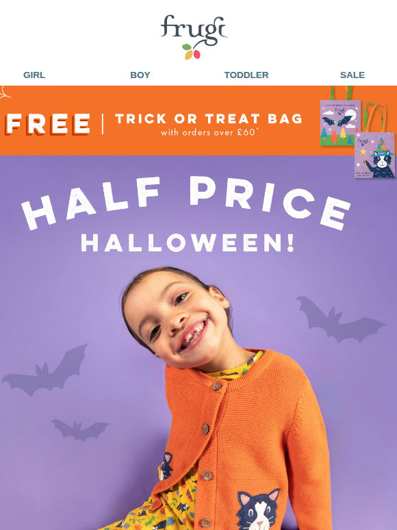 BOO! Halloween is now HALF PRICE 🎃