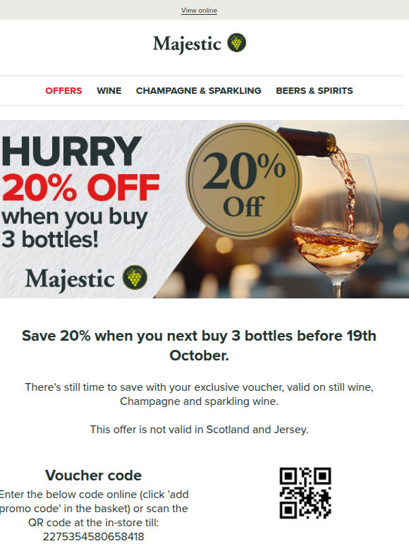 Don't forget your 20% off voucher!