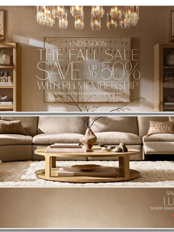 Ends Soon. Fall Savings Up to 50% on Living, Bedroom, Lighting & More.