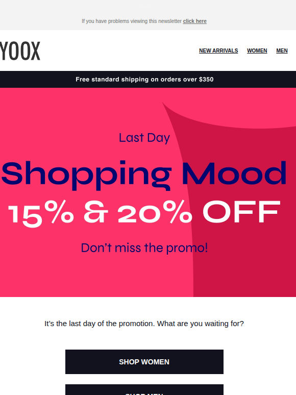 Last day to get 15% & 20% OFF