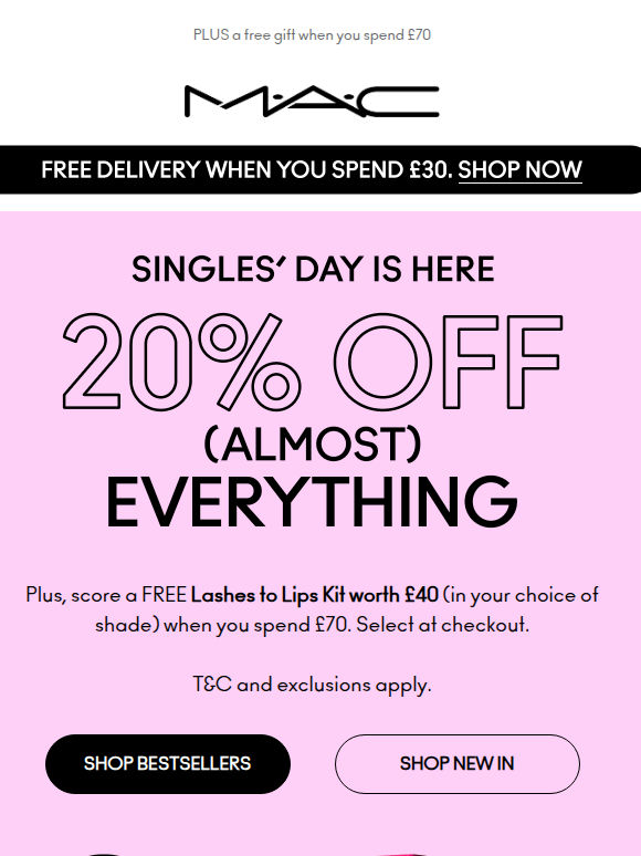 20% off almost EVERYTHING! 👀
