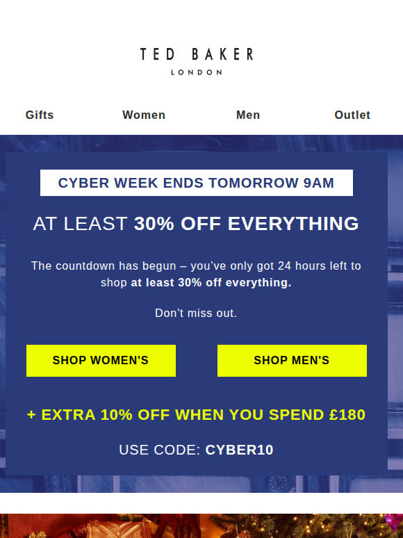 LAST 24 HOURS: 30% Off Everything