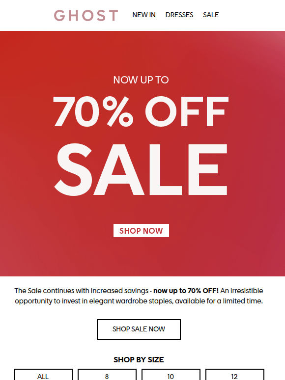 SALE - Now up to 70% OFF