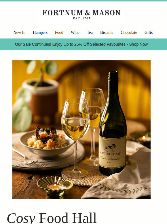 Your Cosy Food Hall Favourites🍽️