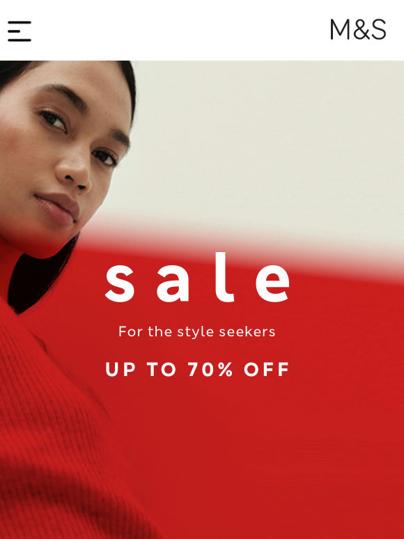 Sale, but better: up to 70% off