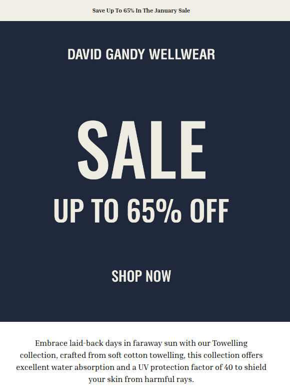 January Sale: Towelling Edit