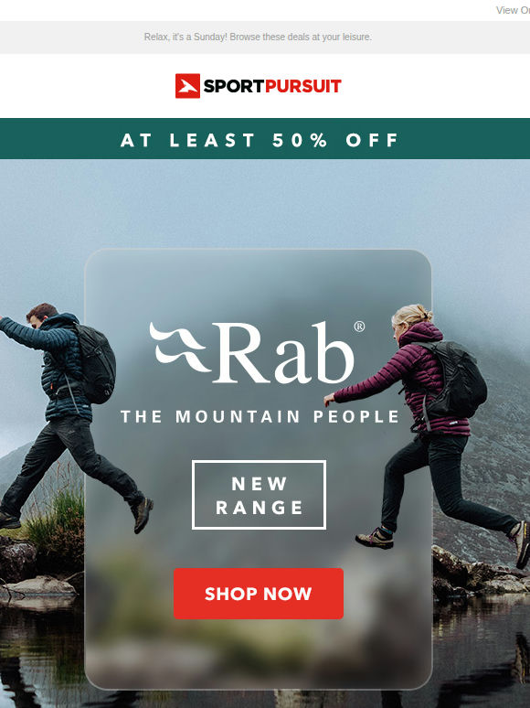 Rab - New Range - At Least 50% Off + More