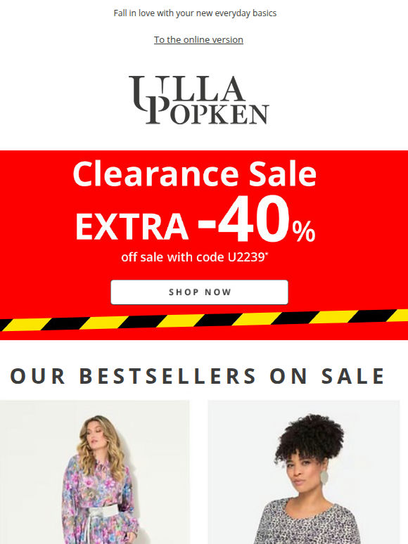 🚨Only today: extra 40% off sale