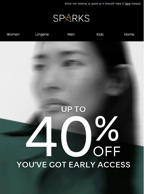 ⚡UP TO 40% OFF: your early access starts now ⚡