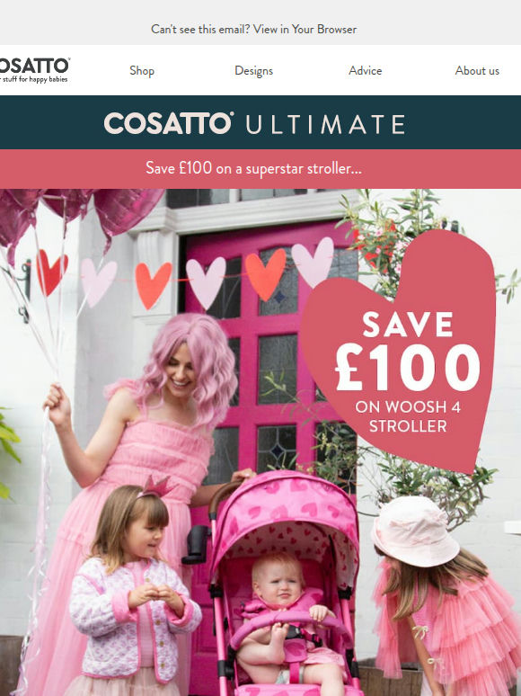 Save £100 on a stroller superstar 🩷