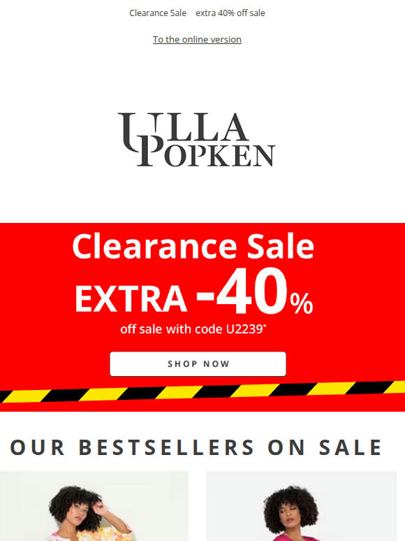 ⏰Final call: extra 40% off sale