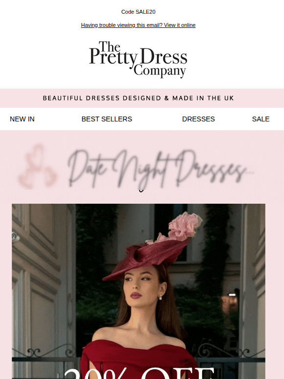 20% Off Date Night Dresses this weekend ❤️