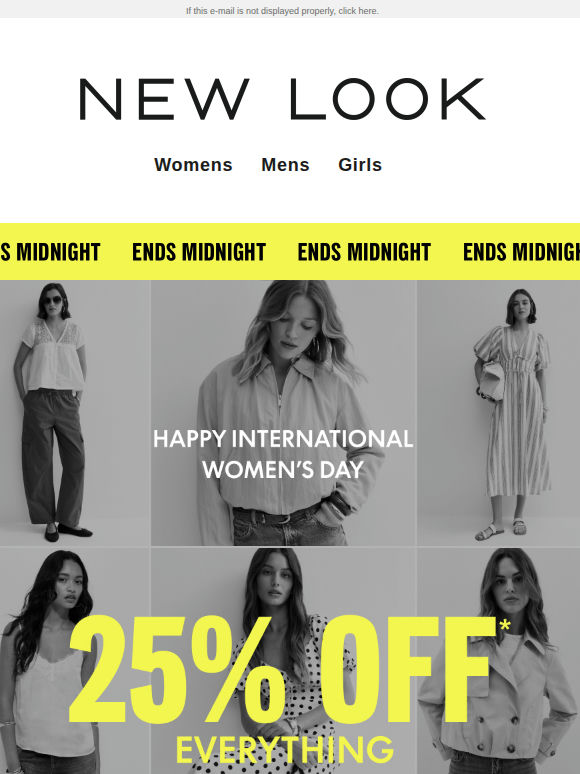 FINAL HOURS: 25% off everything