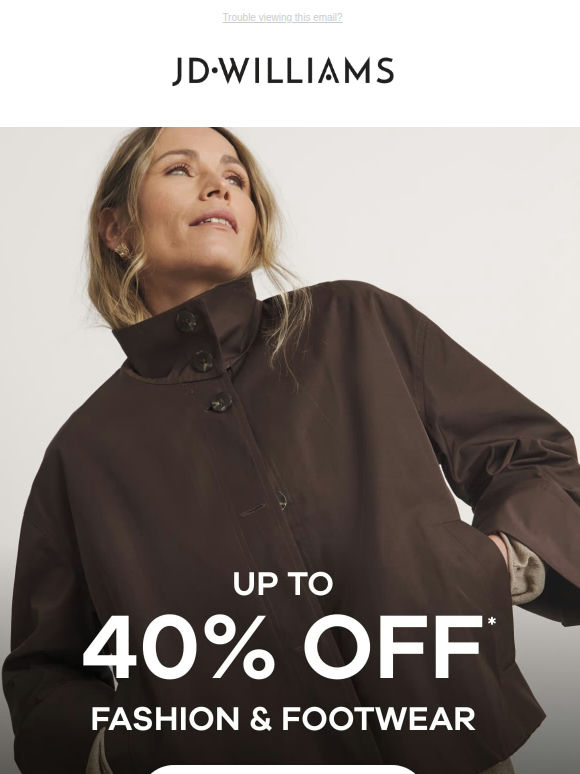 Up to 40% off inside 👀