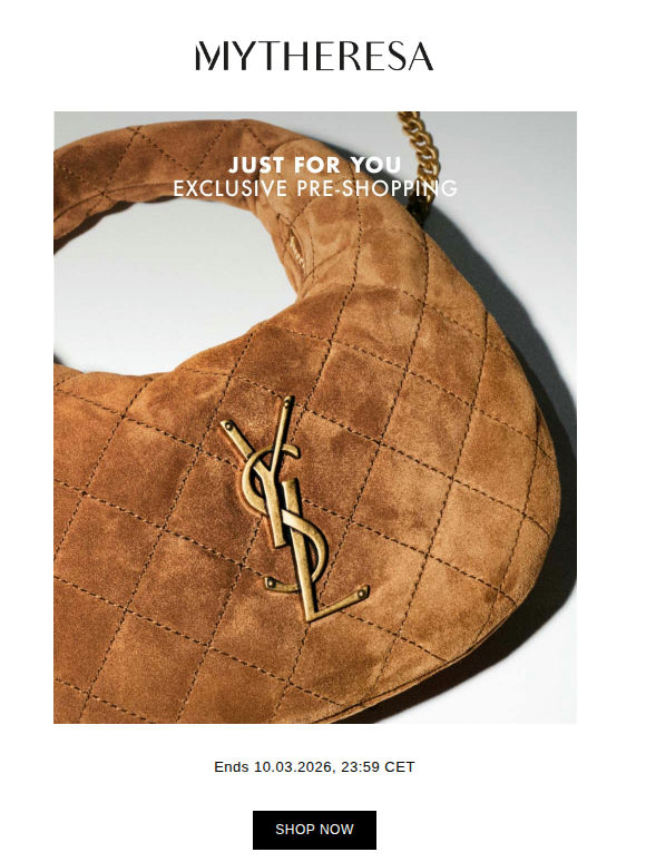 Exclusive pre-shopping: Saint Laurent, Loewe, Prada