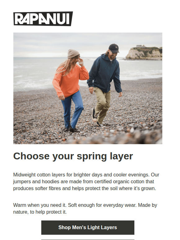 Layers for the in-between days.