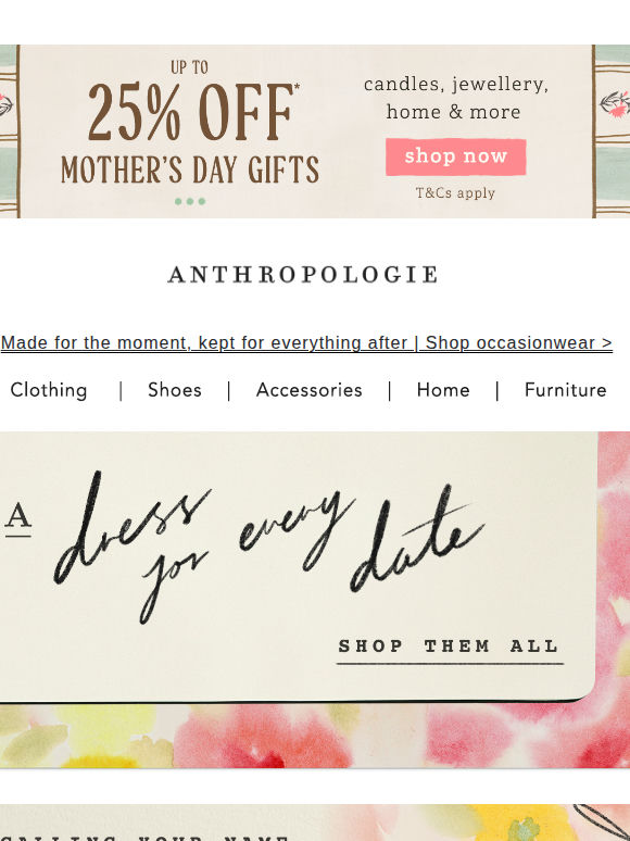 A most anticipated arrival. New dresses.