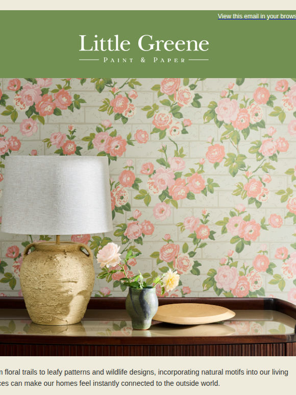 Using botanical wallpapers