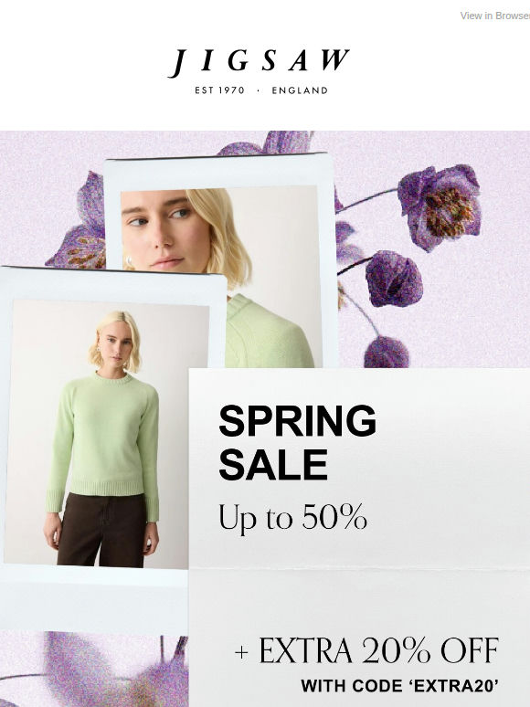 Further reductions | 50% off + extra 20%